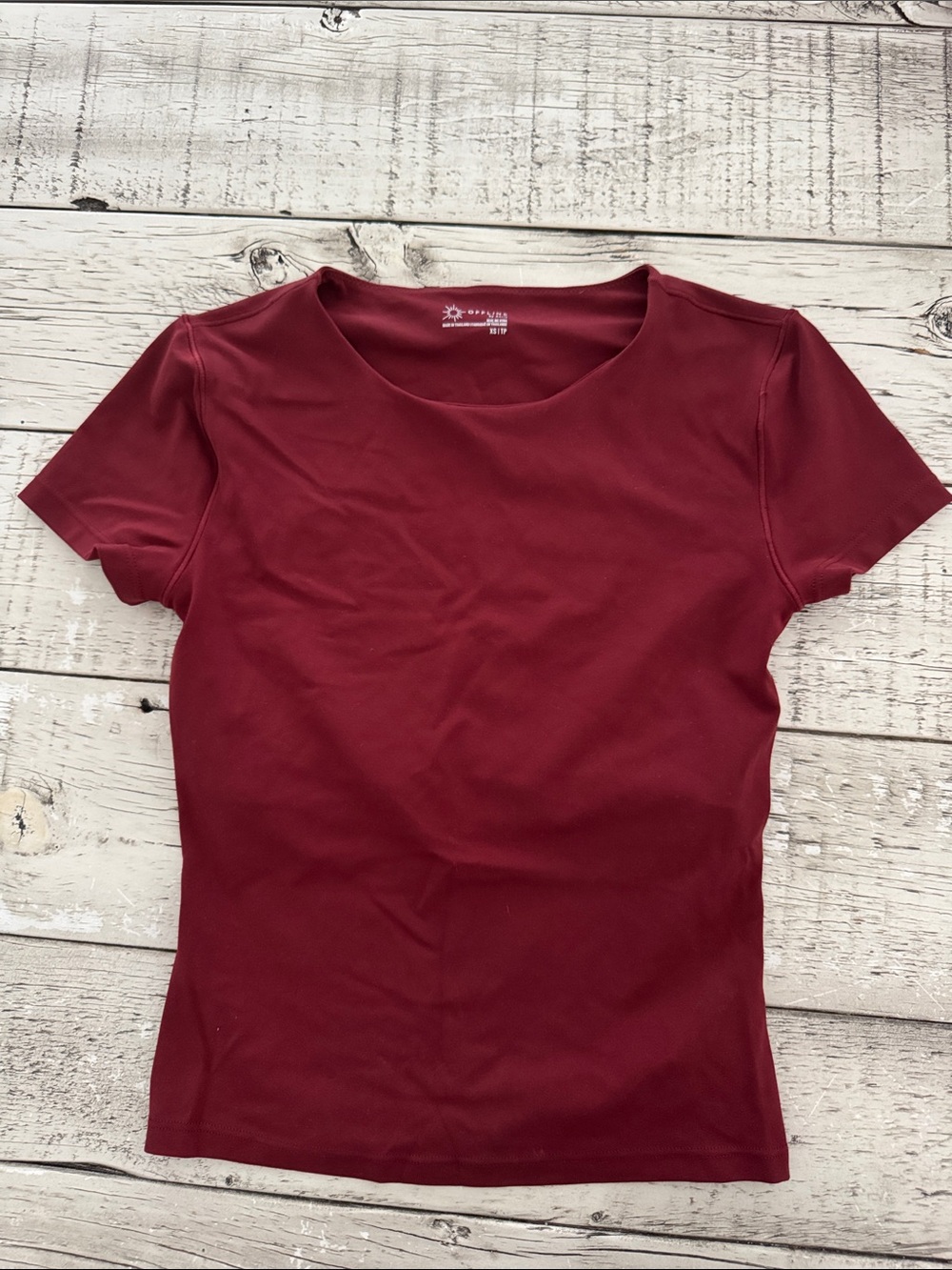 Aerie Offline Women’s Short Sleeve Top w/Built in Bra